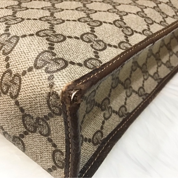 Gucci Monogrammed PVC Leather Tote - Picture 8 of 16